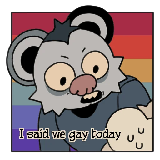 Sticker love_is_stored_in_the_possum