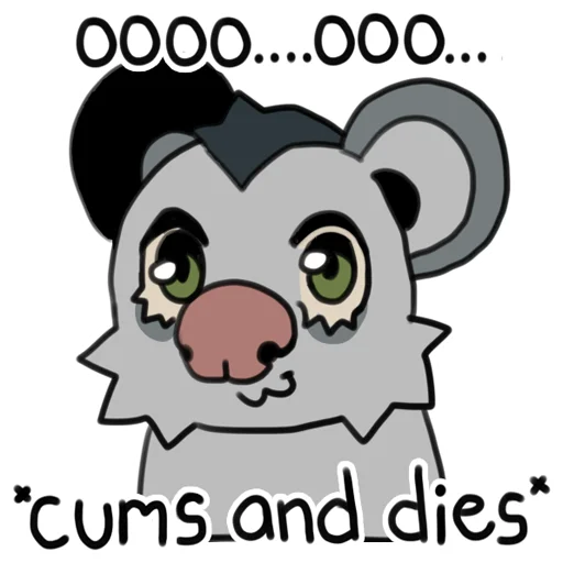 Sticker from the "love_is_stored_in_the_possum" sticker pack