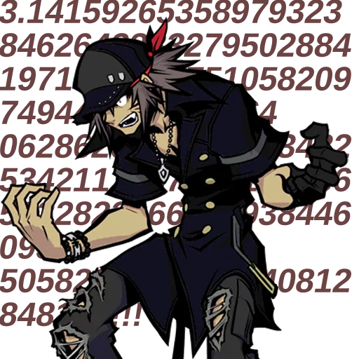 Sticker from the "The World Ends With You" sticker pack