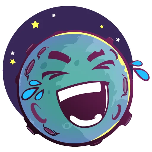 Sticker from the "Moony Loony" sticker pack