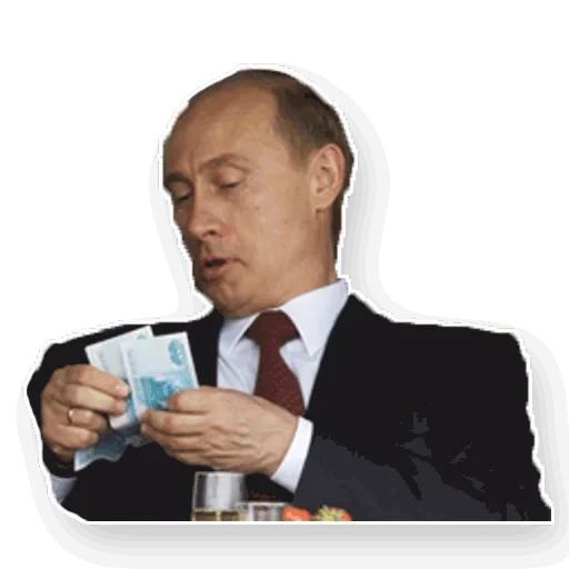 Sticker from the "Путин" sticker pack