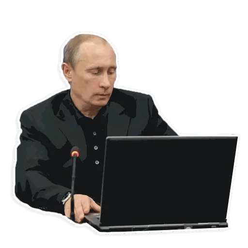 Sticker from the "Путин" sticker pack