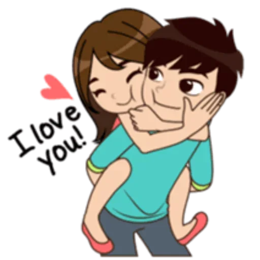 Sticker from the "Lover Couple" sticker pack