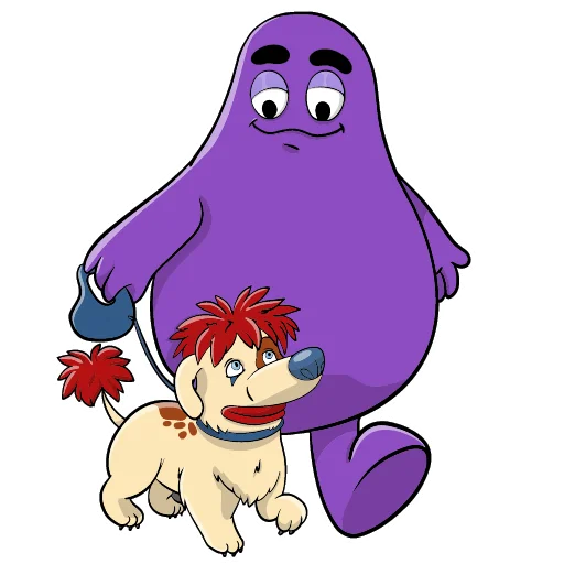 Sticker from the "GRIMACE_FAMILY" sticker pack