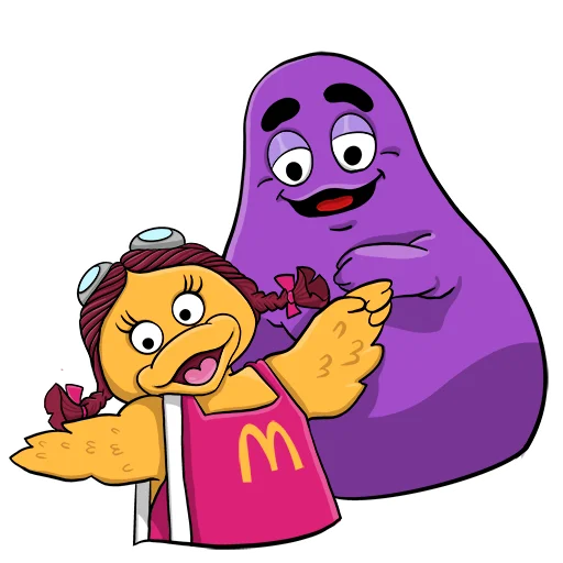 Sticker from the "GRIMACE_FAMILY" sticker pack