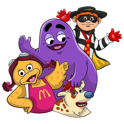 Sticker from the "GRIMACE_FAMILY" sticker pack