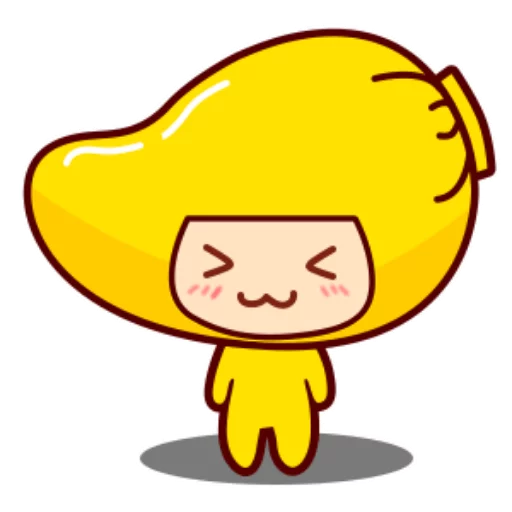 Sticker from the "mango girl" sticker pack