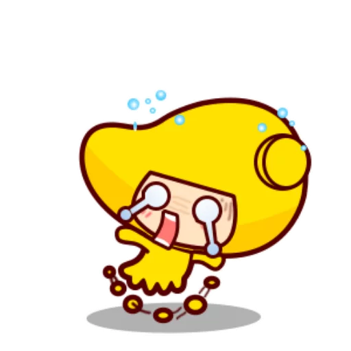 Sticker from the "mango girl" sticker pack