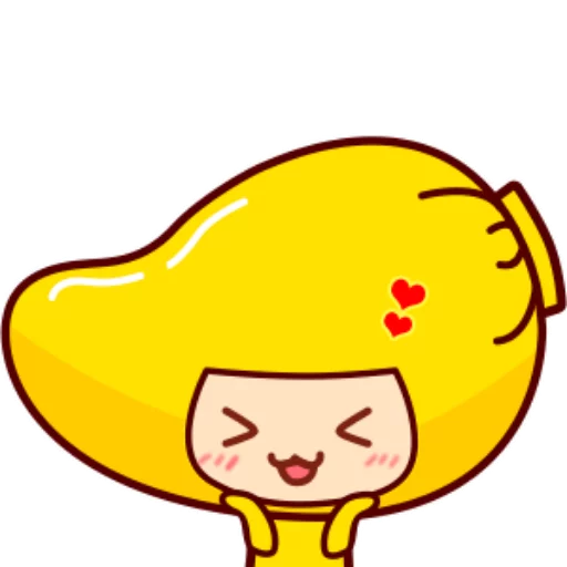 Sticker from the "mango girl" sticker pack