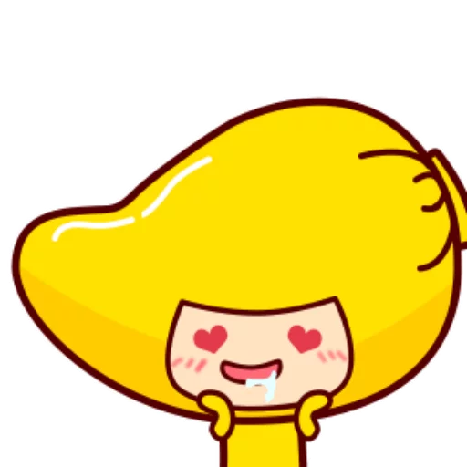 Sticker from the "mango girl" sticker pack