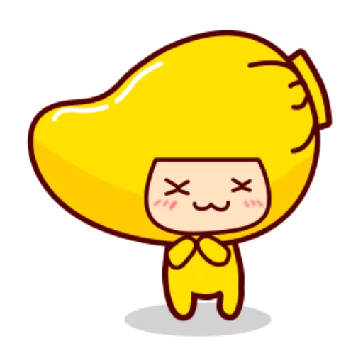 Sticker from the "mango girl" sticker pack