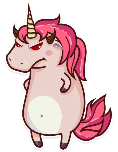 Sticker from the "Stella the Unicorn" sticker pack