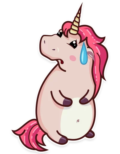 Sticker from the "Stella the Unicorn" sticker pack