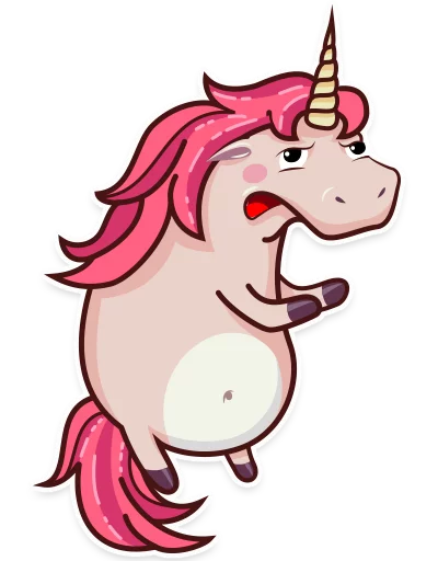 Sticker from the "Stella the Unicorn" sticker pack