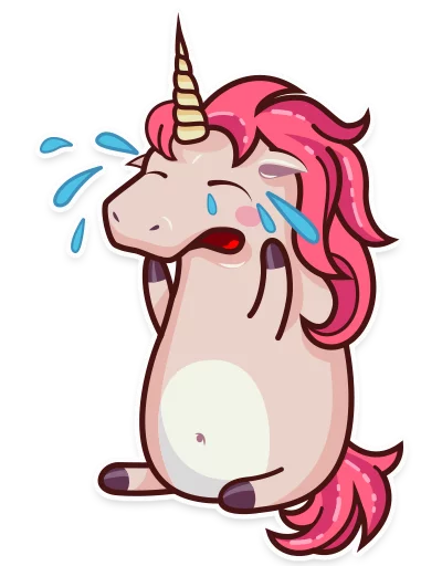 Sticker from the "Stella the Unicorn" sticker pack