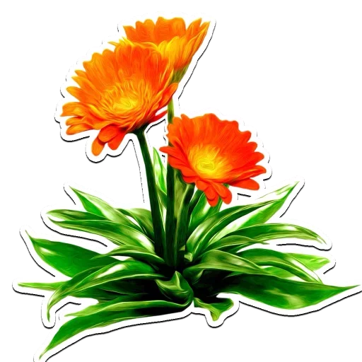 Sticker from the "Flowers" sticker pack