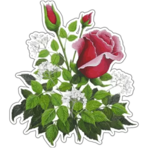 Sticker from the "Flowers" sticker pack