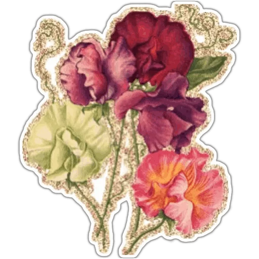 Sticker from the "Flowers" sticker pack