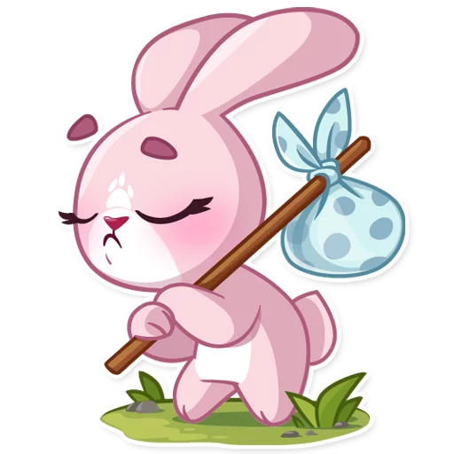 Sticker from the "Rosy Bunny" sticker pack