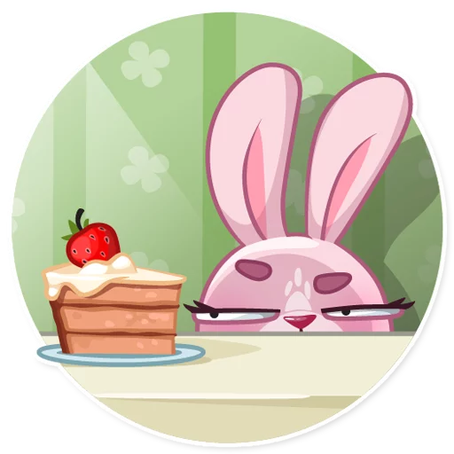 Sticker from the "Rosy Bunny" sticker pack