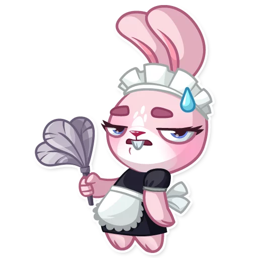 Sticker from the "Rosy Bunny" sticker pack