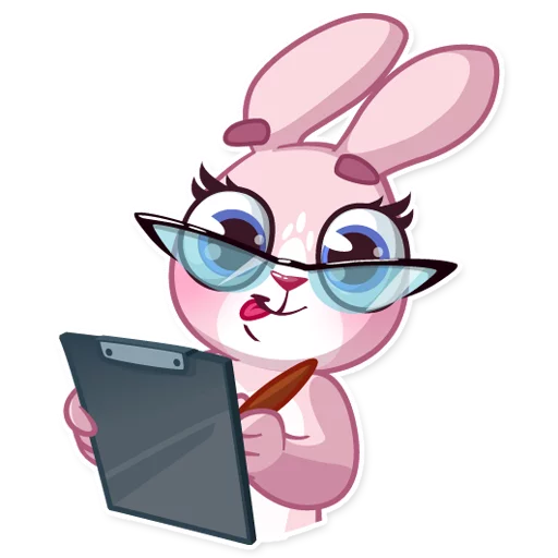 Sticker from the "Rosy Bunny" sticker pack