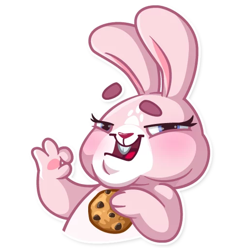 Sticker from the "Rosy Bunny" sticker pack