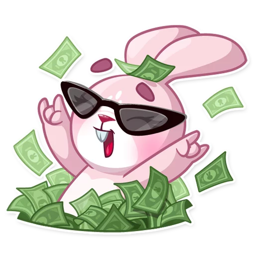 Sticker from the "Rosy Bunny" sticker pack