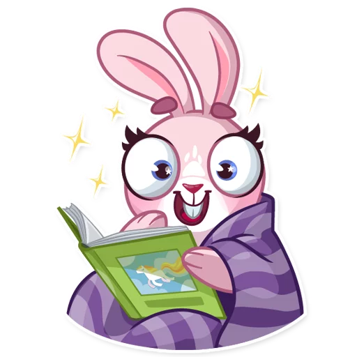 Sticker from the "Rosy Bunny" sticker pack