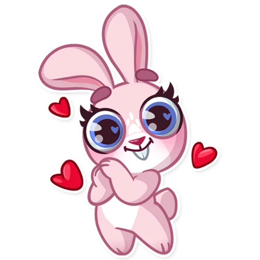 Sticker from the "Rosy Bunny" sticker pack