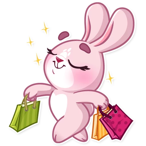 Sticker from the "Rosy Bunny" sticker pack