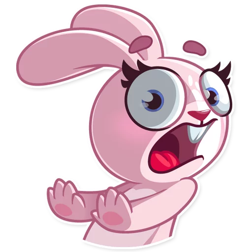 Sticker from the "Rosy Bunny" sticker pack