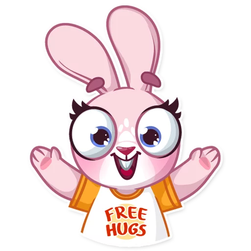 Sticker from the "Rosy Bunny" sticker pack