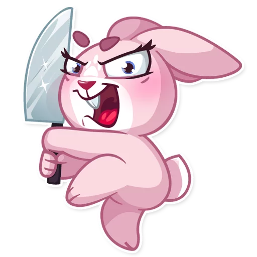 Sticker from the "Rosy Bunny" sticker pack