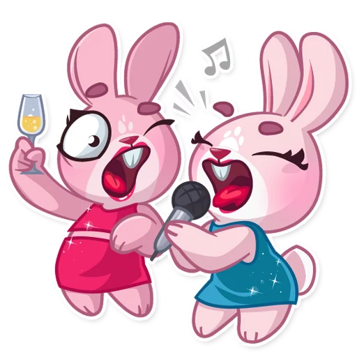 Sticker from the "Rosy Bunny" sticker pack