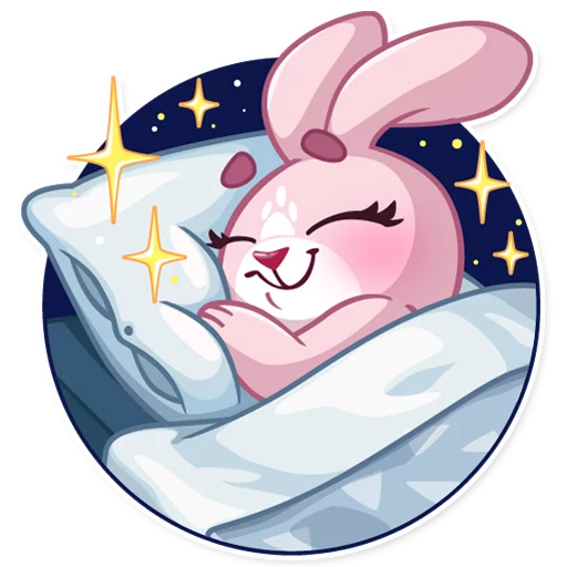 Sticker from the "Rosy Bunny" sticker pack