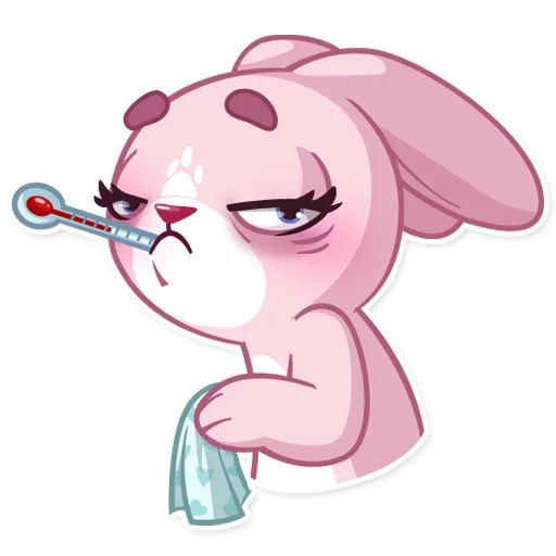 Sticker from the "Rosy Bunny" sticker pack