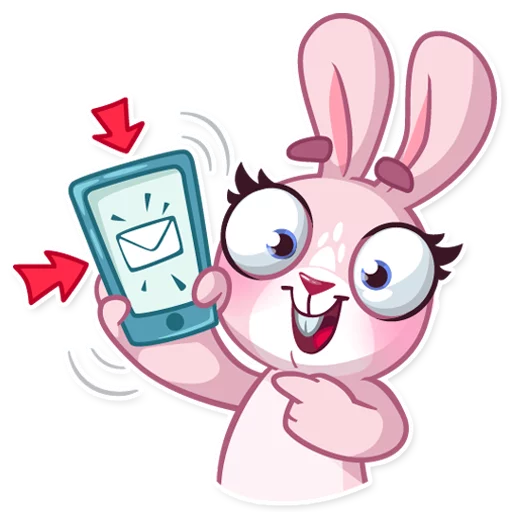 Sticker from the "Rosy Bunny" sticker pack