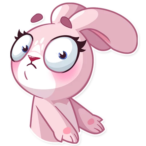 Sticker from the "Rosy Bunny" sticker pack