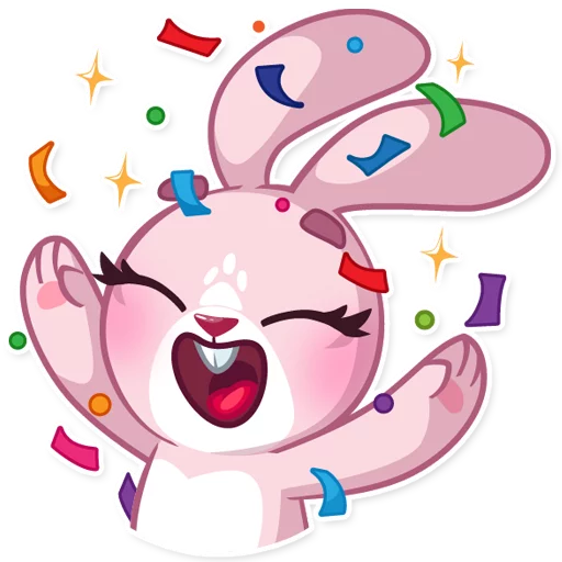 Sticker from the "Rosy Bunny" sticker pack