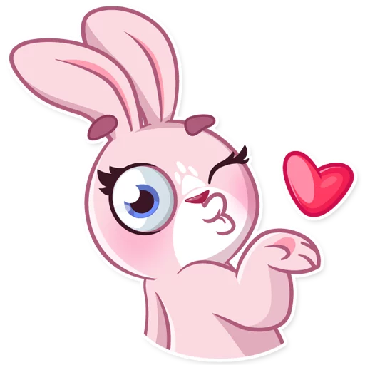 Sticker from the "Rosy Bunny" sticker pack