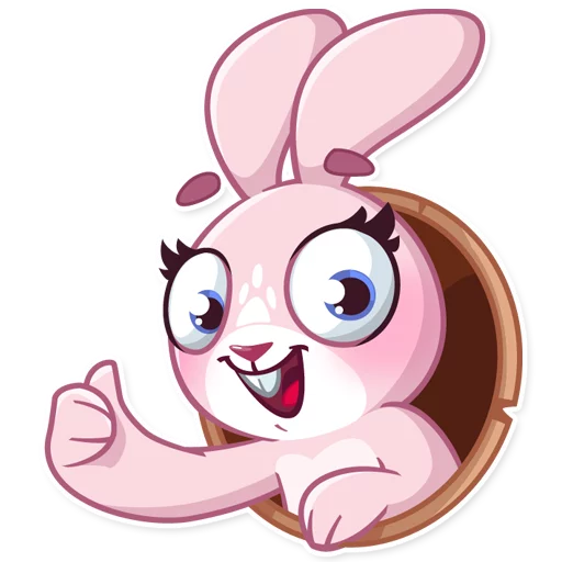 Sticker from the "Rosy Bunny" sticker pack