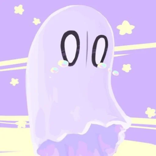 Sticker from the "Napstablook Undertail" sticker pack