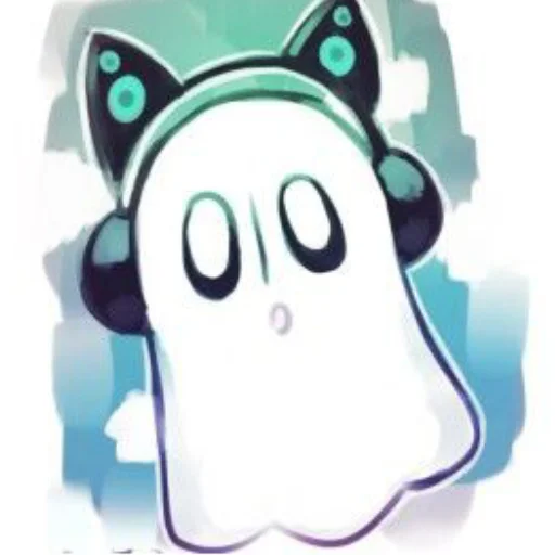 Sticker from the "Napstablook Undertail" sticker pack