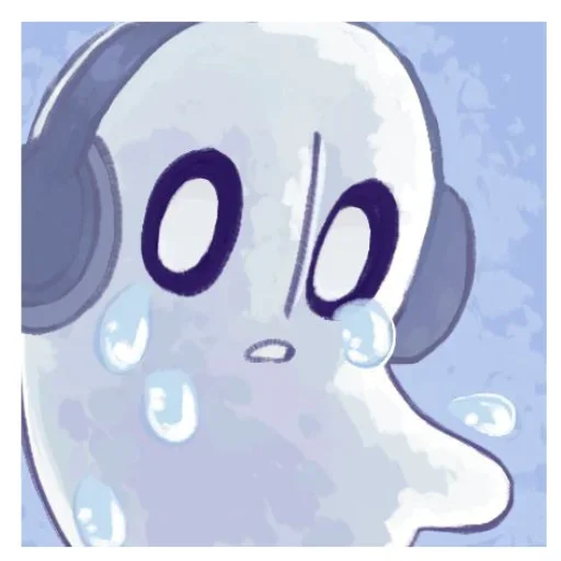 Sticker from the "Napstablook Undertail" sticker pack