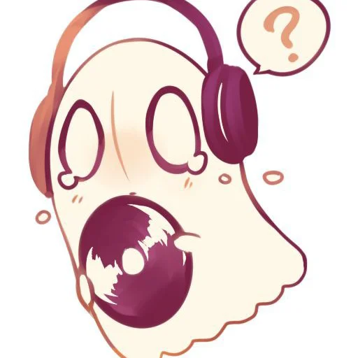 Sticker from the "Napstablook Undertail" sticker pack