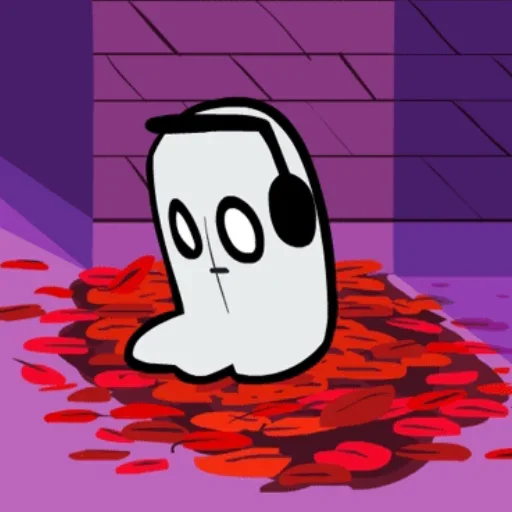 Sticker from the "Napstablook Undertail" sticker pack