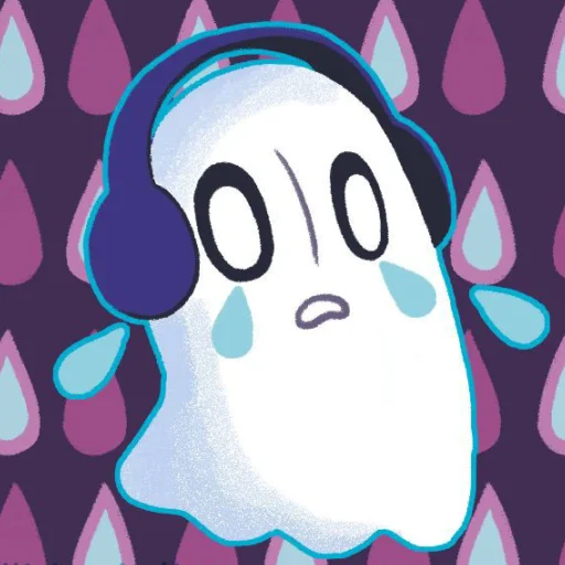 Sticker from the "Napstablook Undertail" sticker pack