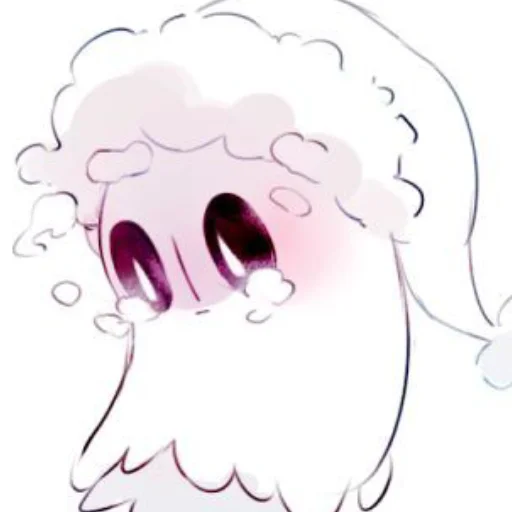 Sticker from the "Napstablook Undertail" sticker pack