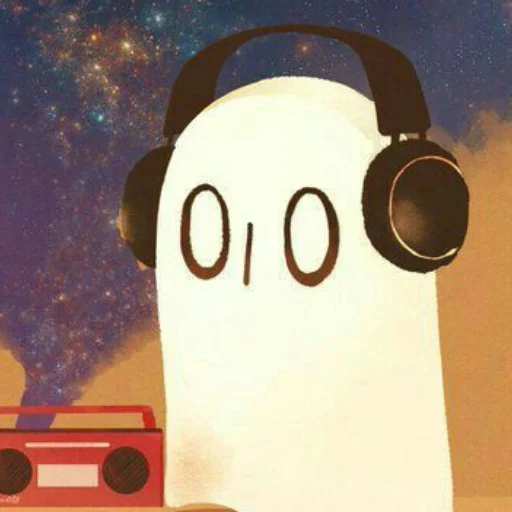 Sticker from the "Napstablook Undertail" sticker pack